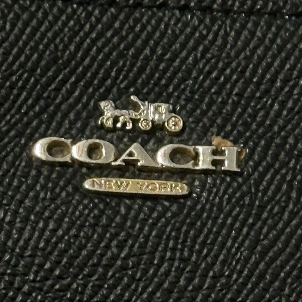 Coach Black Pebbled Leather Kitt Messenger Crossbody Bag - Picture 4 of 10